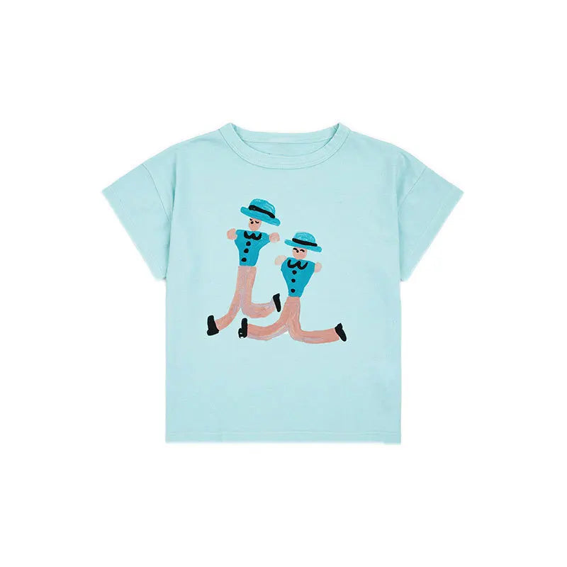 Kids Tshirt |Children's Instagram Cartoon Fun Short Sleeve Inner Casual T-shirt ShopOnlyDeal