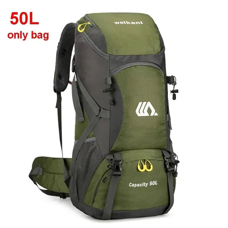 50L Travel Backpack | Camping Bag for Men | Large Hiking Bag | Tourist Rucksack | Waterproof Outdoor Sports Climbing Mountaineering Bag ShopOnlyDeal