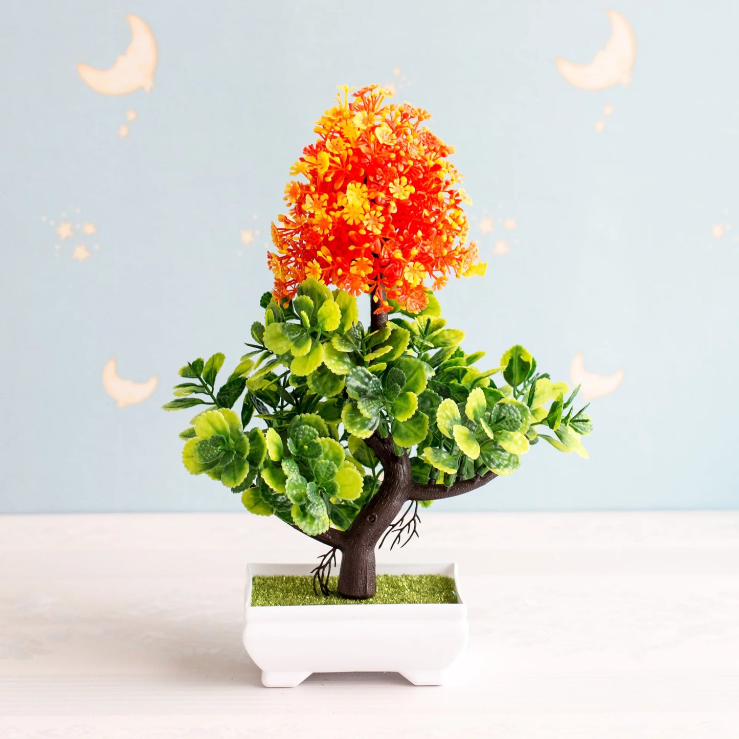 NEW Artificial Plants Bonsai Small Tree Pot Plants Fake Flowers Potted Ornaments For Home Decoration Hotel Garden Decor ShopOnlyDeal