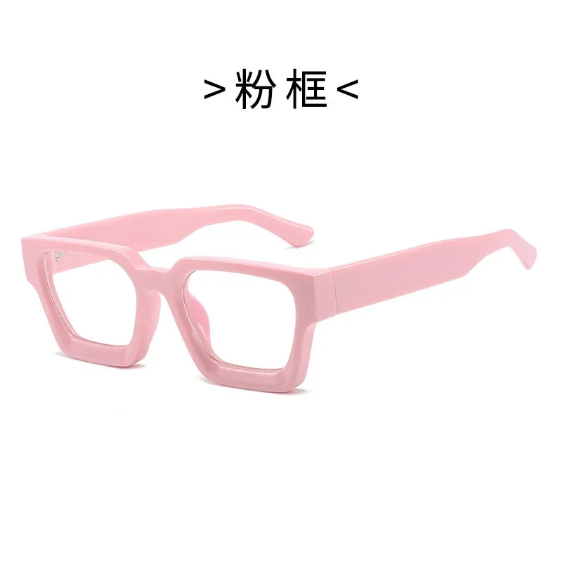 Fashion Square Oversized Anti-blue Light Eyewear Men Vintage Women Trend Clear Optical Myopia Frame Glasses Popular Goggle INS ShopOnlyDeal