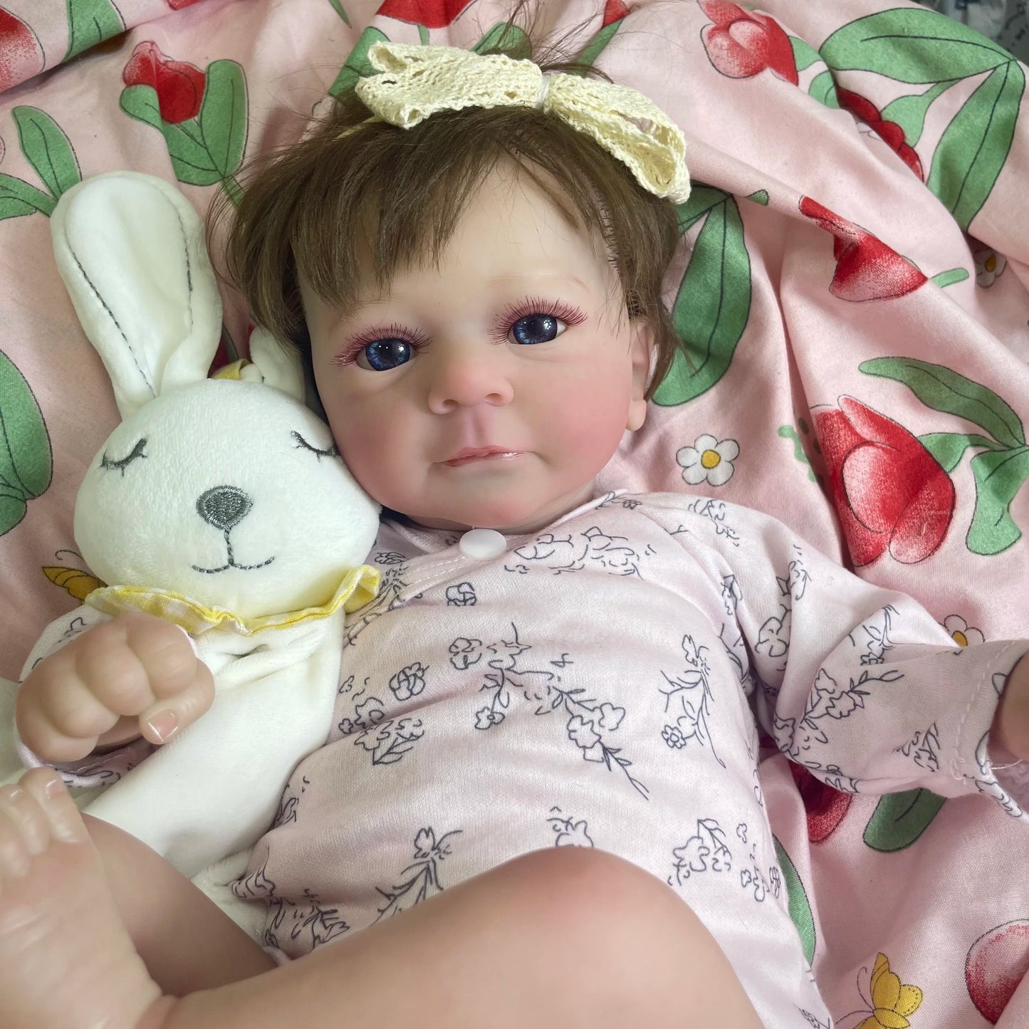 18 Inch Lifelike Finished Reborn Dolls Felicia Silicone Vinyl Or Cloth Doll Adorable Newborn Girl Birthday Christmas Gift Toy ShopOnlyDeal