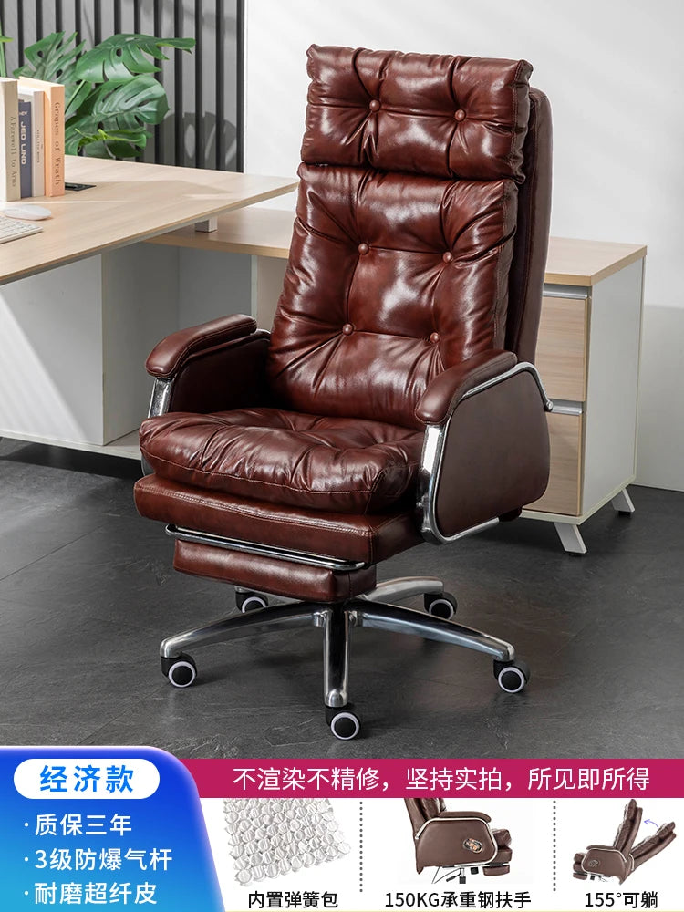 Leather Vanity Office Chair | Portable Modern Makeup Throne | Luxury Conference Office Chair | Comfortable Mobilya Home Furniture ShopOnlyDeal