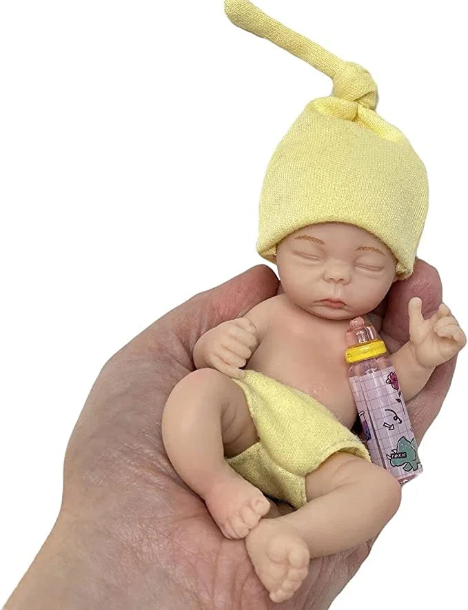 Lovely 6 Inch Palm Newborn Babies Full Body Silicone Boys Reborn Dolls Bebe Reborn Corpo De Silicone Inteiro ShopOnlyDeal