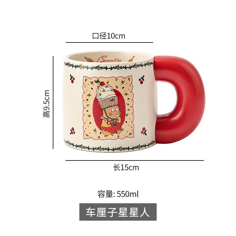 Christmas Luxury Cup Halloween Hotel Aesthetic Nordic Modern Plastic Center Ceramic Friends Mate Mug Children Becher Drinkware ShopOnlyDeal