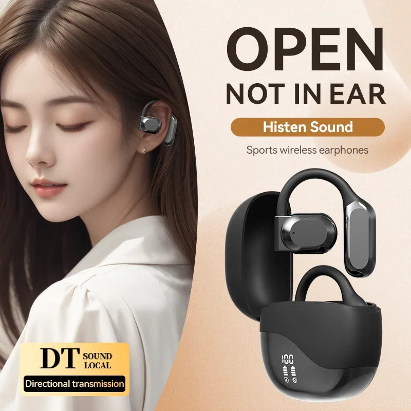 TWS High Quality Wireless Headset | Ear Hanging Bluetooth Earphones | Open Bone Conduction | Long Range Sports Music OWS Headphones ShopOnlyDeal