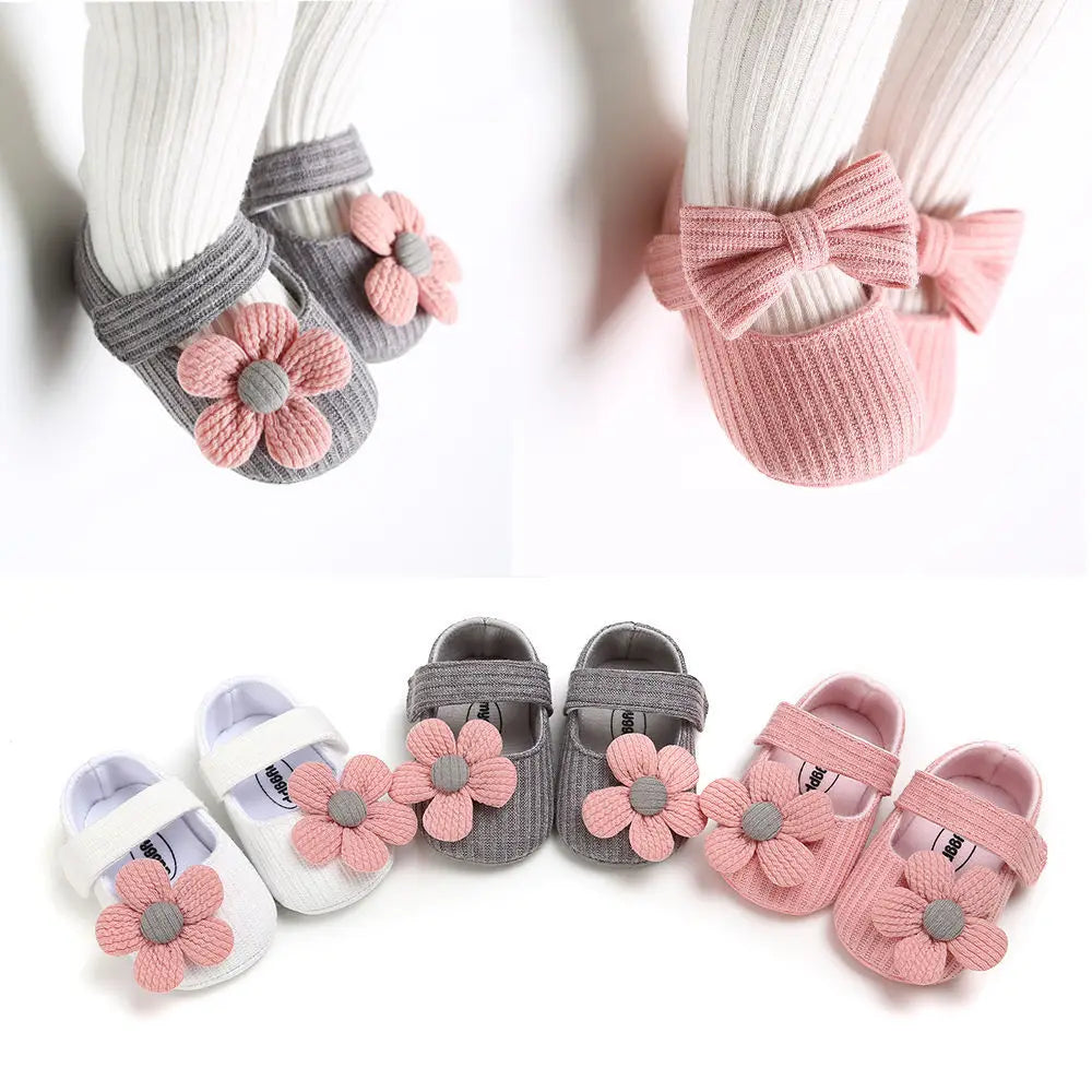 0-18M Baby Girls Cotton Shoes Retro Spring Autumn Toddlers Prewalkers Cotton Shoes Infant Soft Bottom First Walkers ShopOnlyDeal