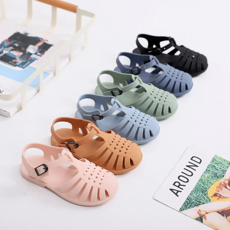 Sandalia Child Beach Shoes for Sea Summer Girls Gladiator Sandals Baby Soft Non-slip Princess Jelly Shoes Boy Roman Flip-flops ShopOnlyDeal