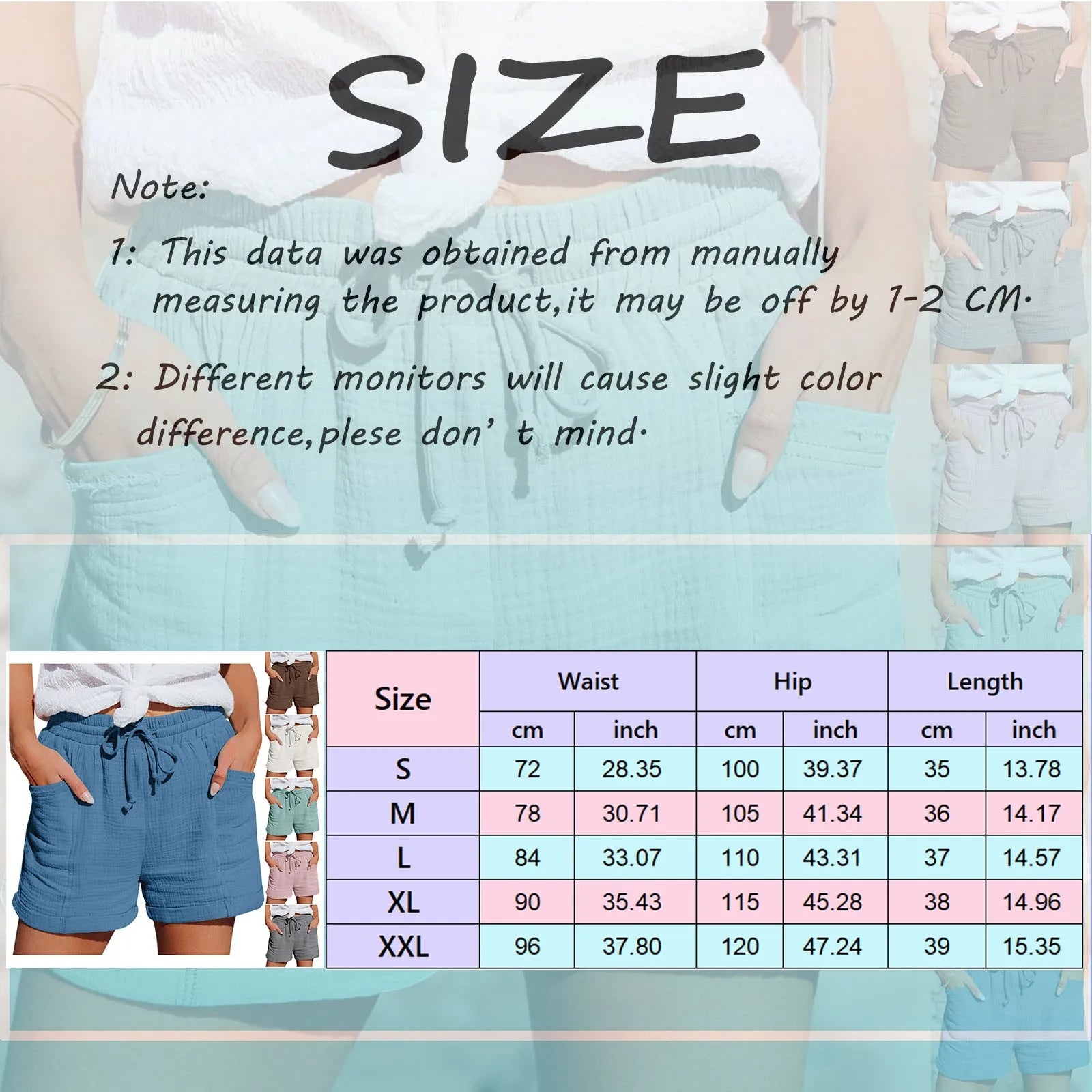 2024 New Summer Cotton Linen Casual Shorts Ladies Fashion Home Streetwear Beachwear Women Basic Short Pants Sports Trousers ShopOnlyDeal