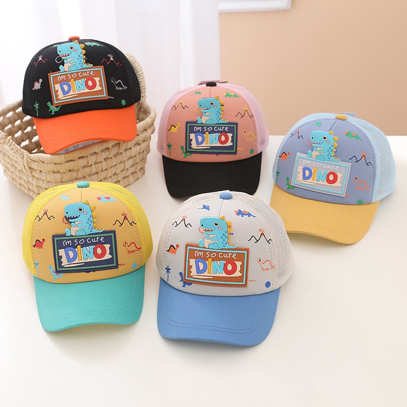 Cartoon Dinosaur Children Baseball Cap Cute Animal Kids Sun Hat Spring Corduroy Outdoor Boys Girls Peaked Caps Bonnet Gorras ShopOnlyDeal