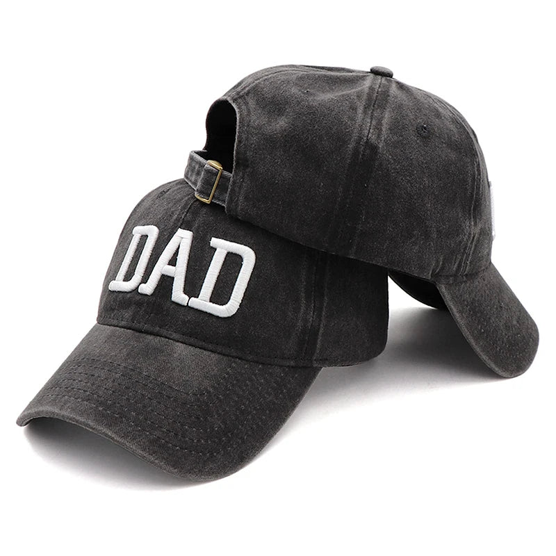 Mom And Dad Hats Fathers Day Mom Dad Gifts Hat Embroidered Adjustable Outdoor Black Baseball Caps For Couples Parents ShopOnlyDeal