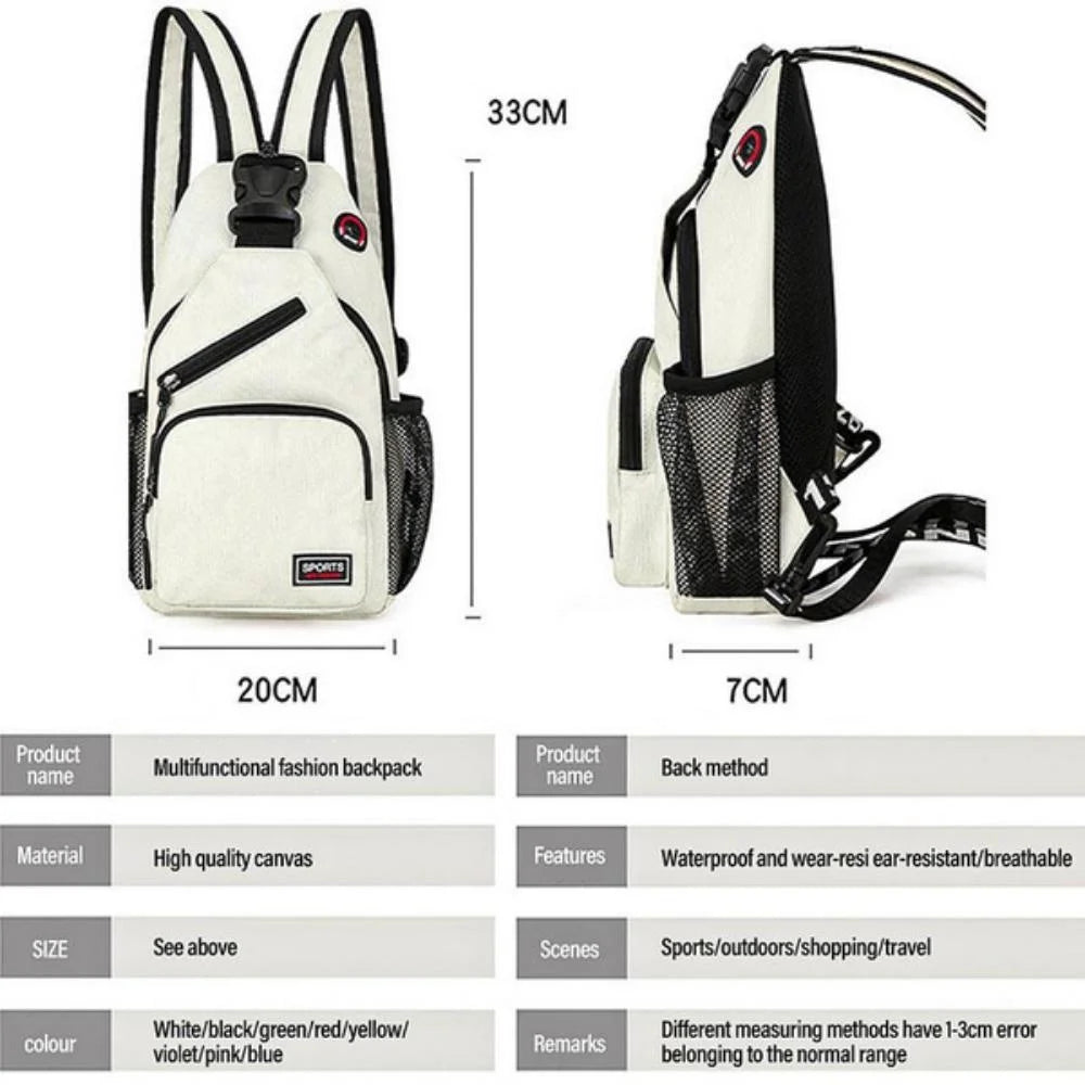 Men & Women Fashion Chest Bag | Shoulder Bag | Crossbody Bag | Oxford Cloth Sport Bag for Outdoor Activities ShopOnlyDeal