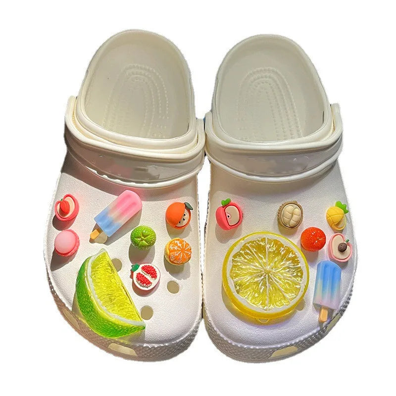 2024 Fresh Lemon Shoe Charms | Designer DIY Cute Shoes Party Decoration Accessories | For JIBS Clogs | Kid, Boy, Women, Girls Gifts ShopOnlyDeal