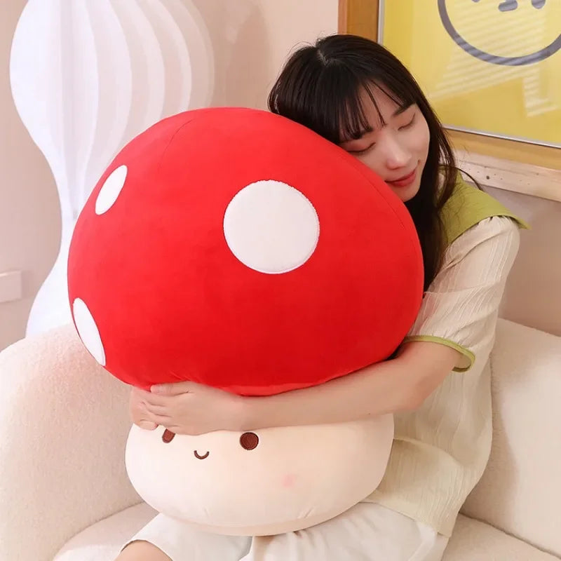 Creative Gift for Children Red Umbrella Cute Soft Mushroom Pillow Doll Stuffed Plush Pillow Filling Toy ShopOnlyDeal