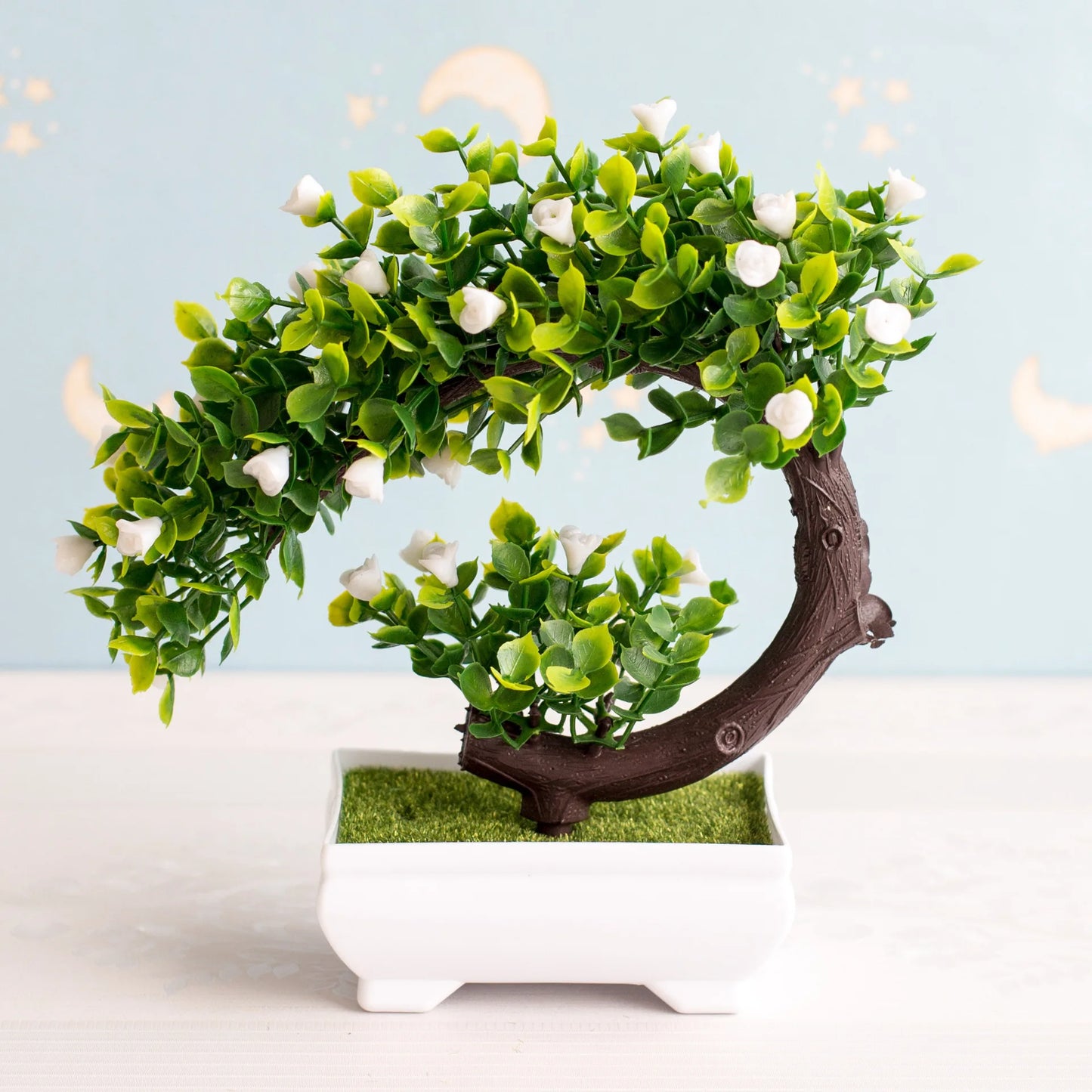 NEW Artificial Plants Bonsai Small Tree Pot Plants Fake Flowers Potted Ornaments For Home Decoration Hotel Garden Decor ShopOnlyDeal