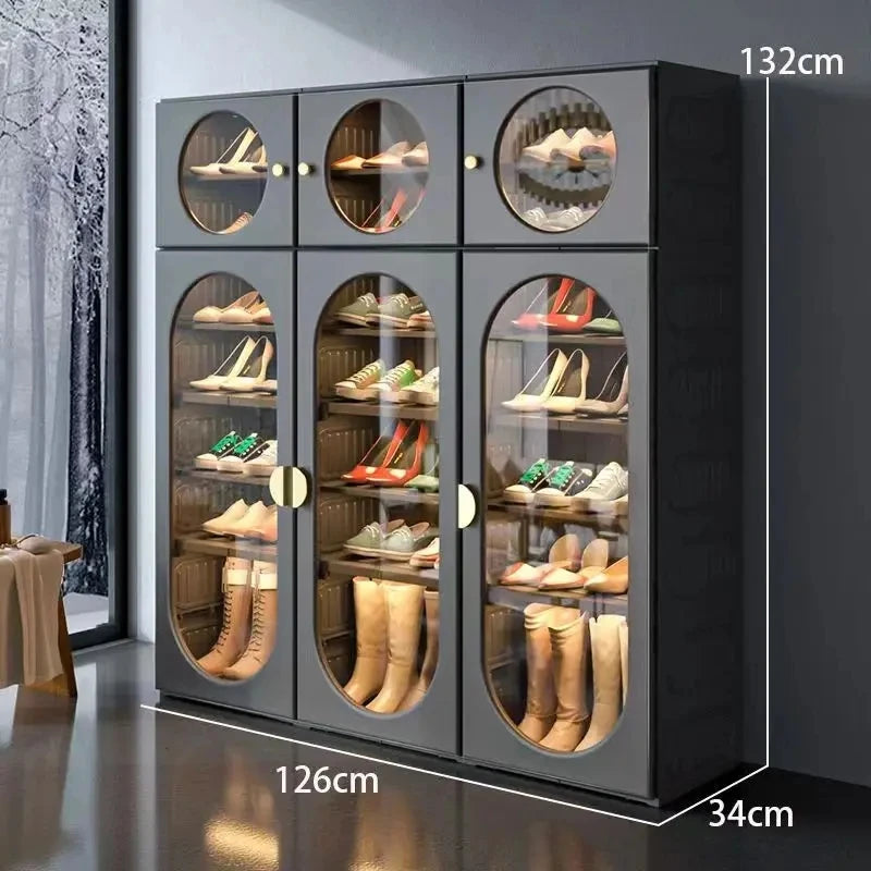 High Quality Luxury Household Free Installation Space-Saving Foldable Shoes Closet Storage Rack Installation Free Shoe Cabinet ShopOnlyDeal