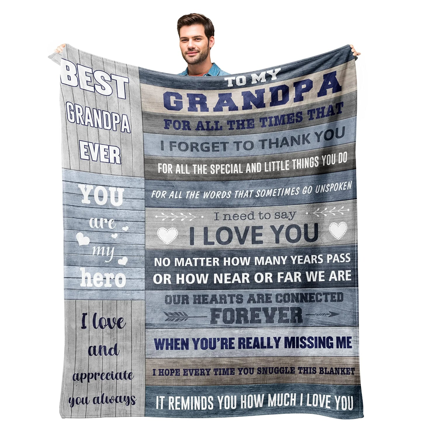 Dad Blanket | The Best Dad Throw Blanket | Soft and Warm Gift for Father, Daddy, Papa, Pappy, Grandpa | Perfect for Father’s Day, Birthday, Christmas ShopOnlyDeal