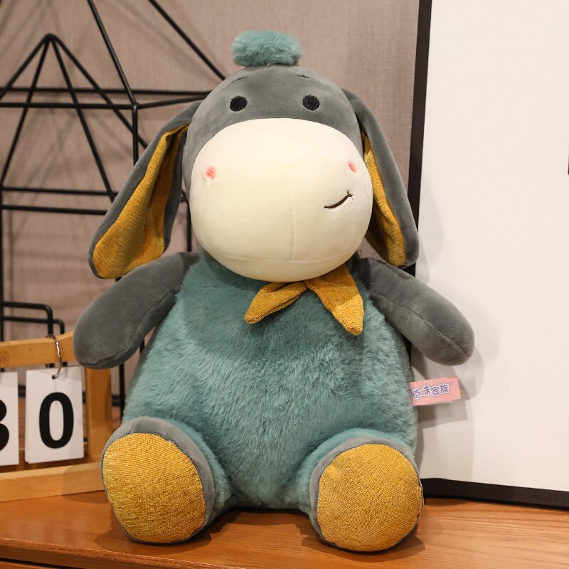 25/35/45 cm Cute Donkey Plush Toy Cute Dressing Donkey Plush Doll Plush Soft Animal Suitable for Children Soothing Toys Birthday ShopOnlyDeal