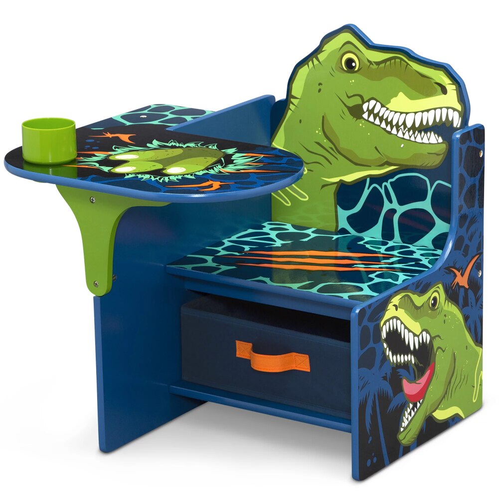 Discover Endless Fun with Children Dinosaur Chair Desk with Storage Bin - Greenguard Gold Certified Kids Table and Chair Set - Perfect for Creative Play! ShopOnlyDeal