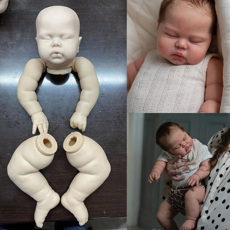 25inch Huge Size Reborn Doll Kit Pickle Fresh Color Soft touch with Cloth Body Unfinished Doll Parts ShopOnlyDeal