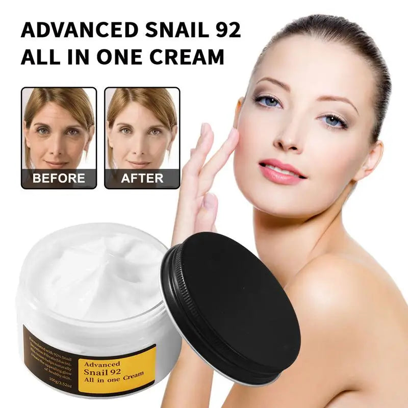 Snail Essence Snail Repair Cream Collagen Moisturizing Nourish Repair Face Damaged Lift Firm Smooth Bright Whitening Skin Care ShopOnlyDeal