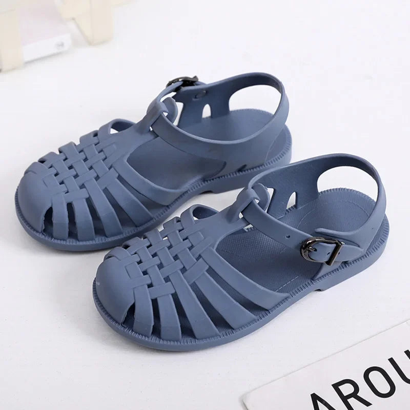 Sandalia Child Beach Shoes for Sea Summer Girls Gladiator Sandals Baby Soft Non-slip Princess Jelly Shoes Boy Roman Flip-flops ShopOnlyDeal