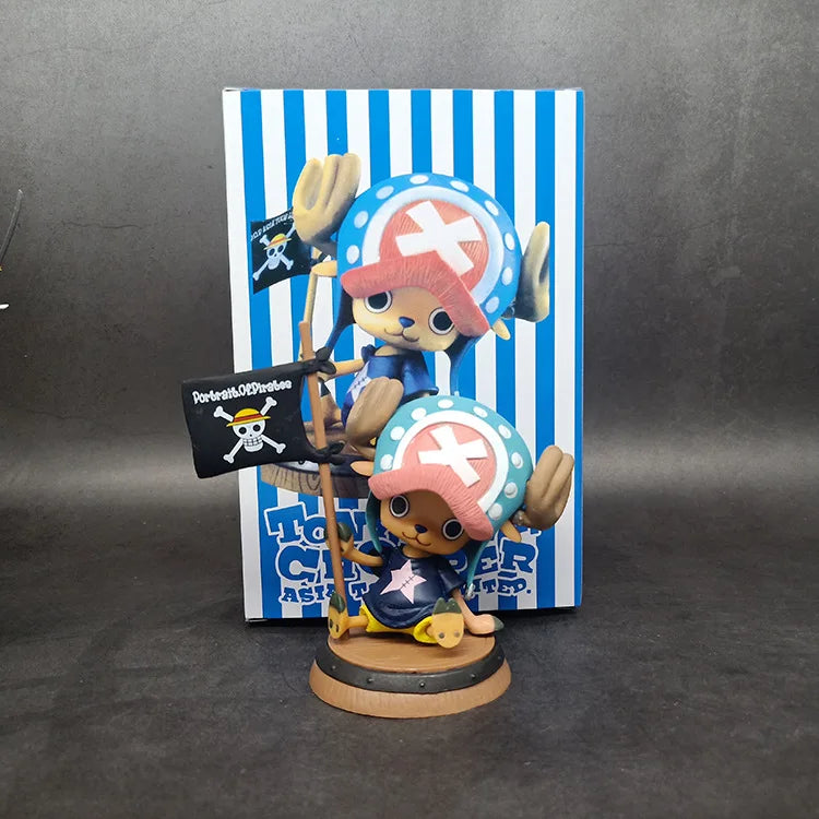 9cm One Piece Figure Anime Chopper With Flag Action Figurine Doll Model Toys PVC Statue Collection Car Decoration Children Gifts ShopOnlyDeal