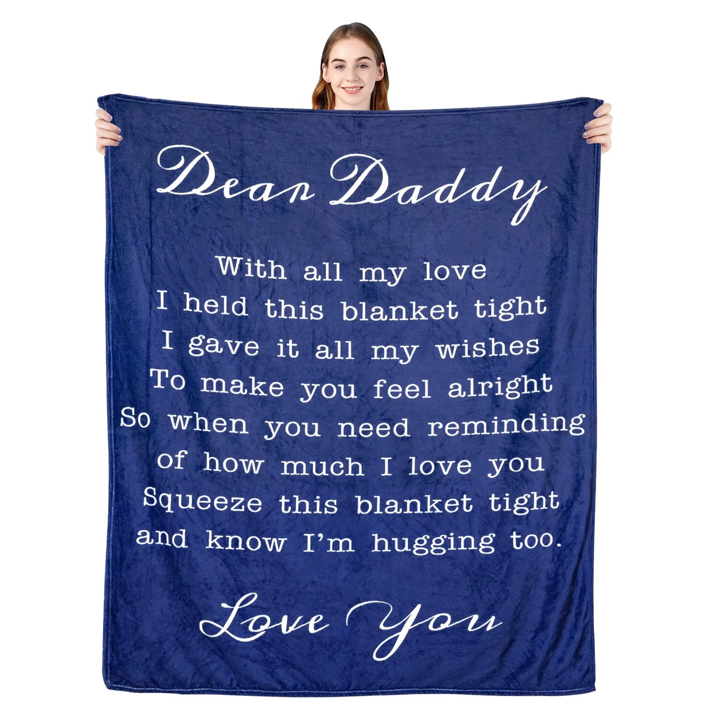 Dad Blanket | The Best Dad Throw Blanket | Soft and Warm Gift for Father, Daddy, Papa, Pappy, Grandpa | Perfect for Father’s Day, Birthday, Christmas ShopOnlyDeal