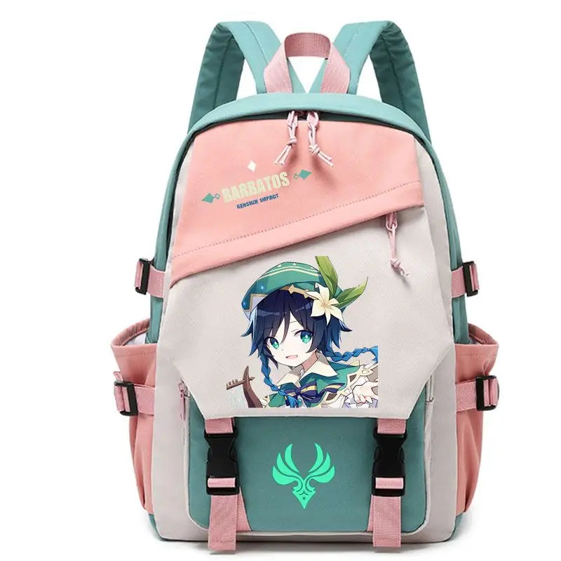 Genshin Impact Anime Cosplay Students School Bag Backpack Beelzebul Ayaka Xiao Bookbag Travel Rucksack Outdoor Boys Girls Gifts ShopOnlyDeal