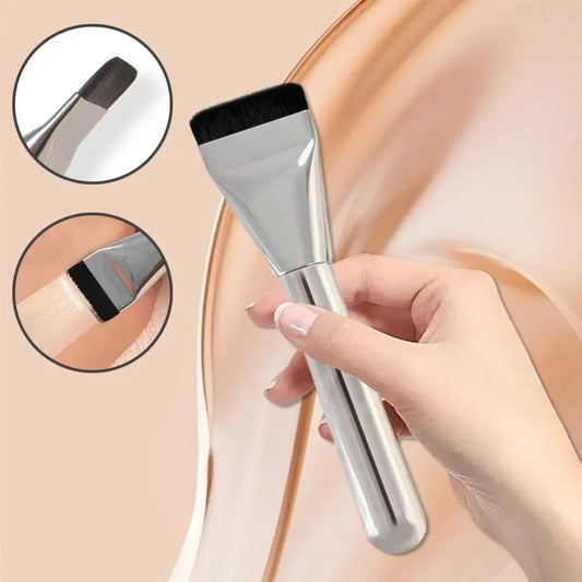 Ultra Thin Foundation Brush Soft Hair Thin Face Contour Brush BB Cream Blender Mixed Foundation Cream Makeup Brush Makeup Tool ShopOnlyDeal