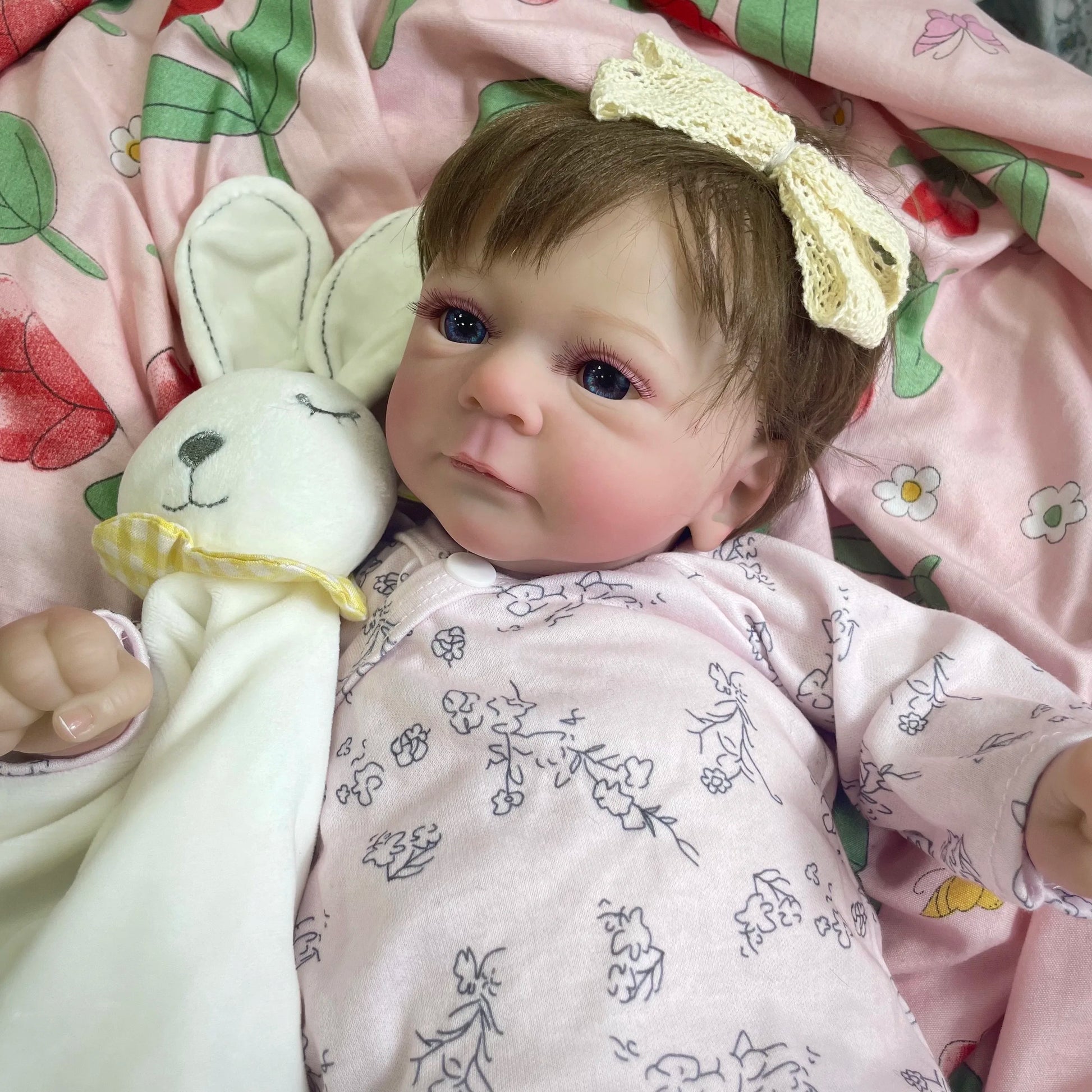 18 Inch Lifelike Finished Reborn Dolls Felicia Silicone Vinyl Or Cloth Doll Adorable Newborn Girl Birthday Christmas Gift Toy ShopOnlyDeal