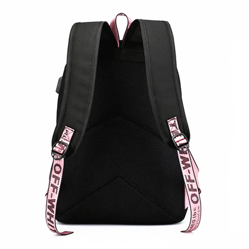 USB Charging School Bags for Teenage Girls | Sphynx Cat Kawaii School Backpack | Student Zipper Backpack Mochilas ShopOnlyDeal