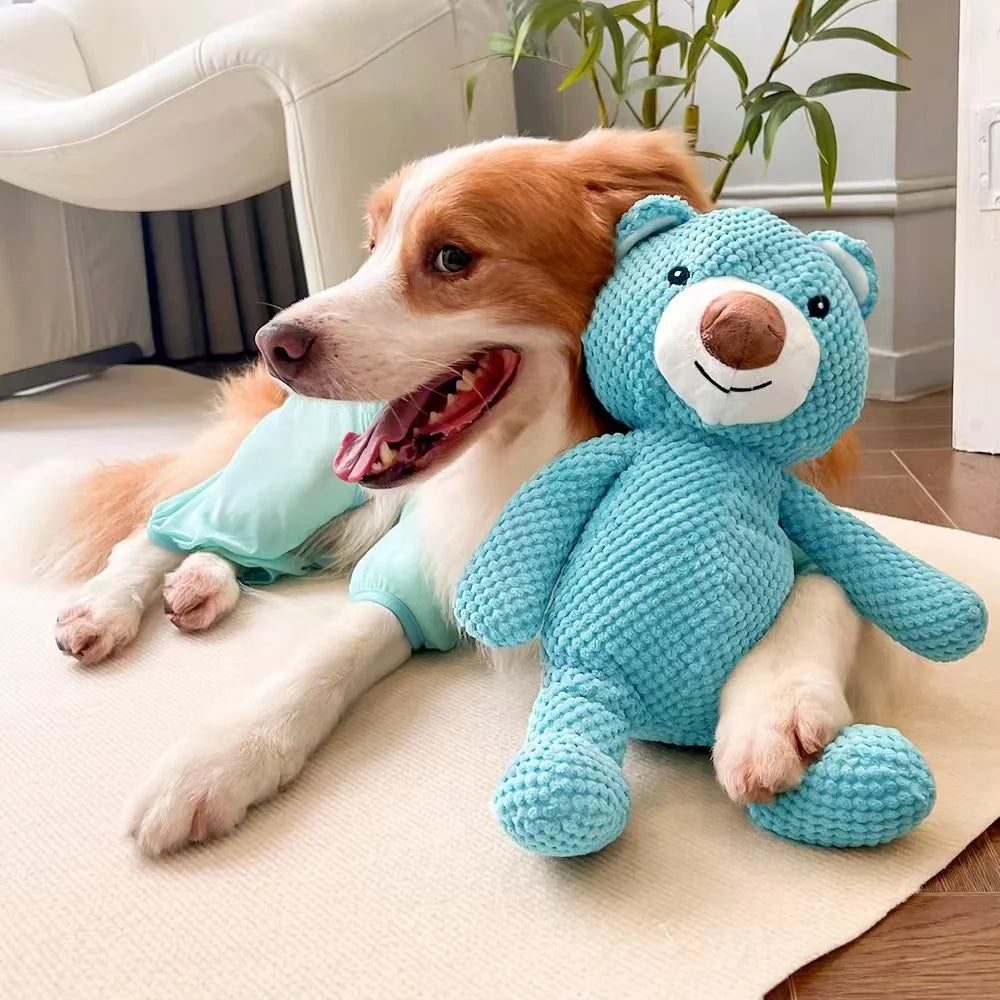 Dog Large Sound Squeaky Toys Bear Animals Shape Pet Soft Plush Chew Molar Training Toy Puppy Bite Teeth Dental Toys Pet Supplies ShopOnlyDeal