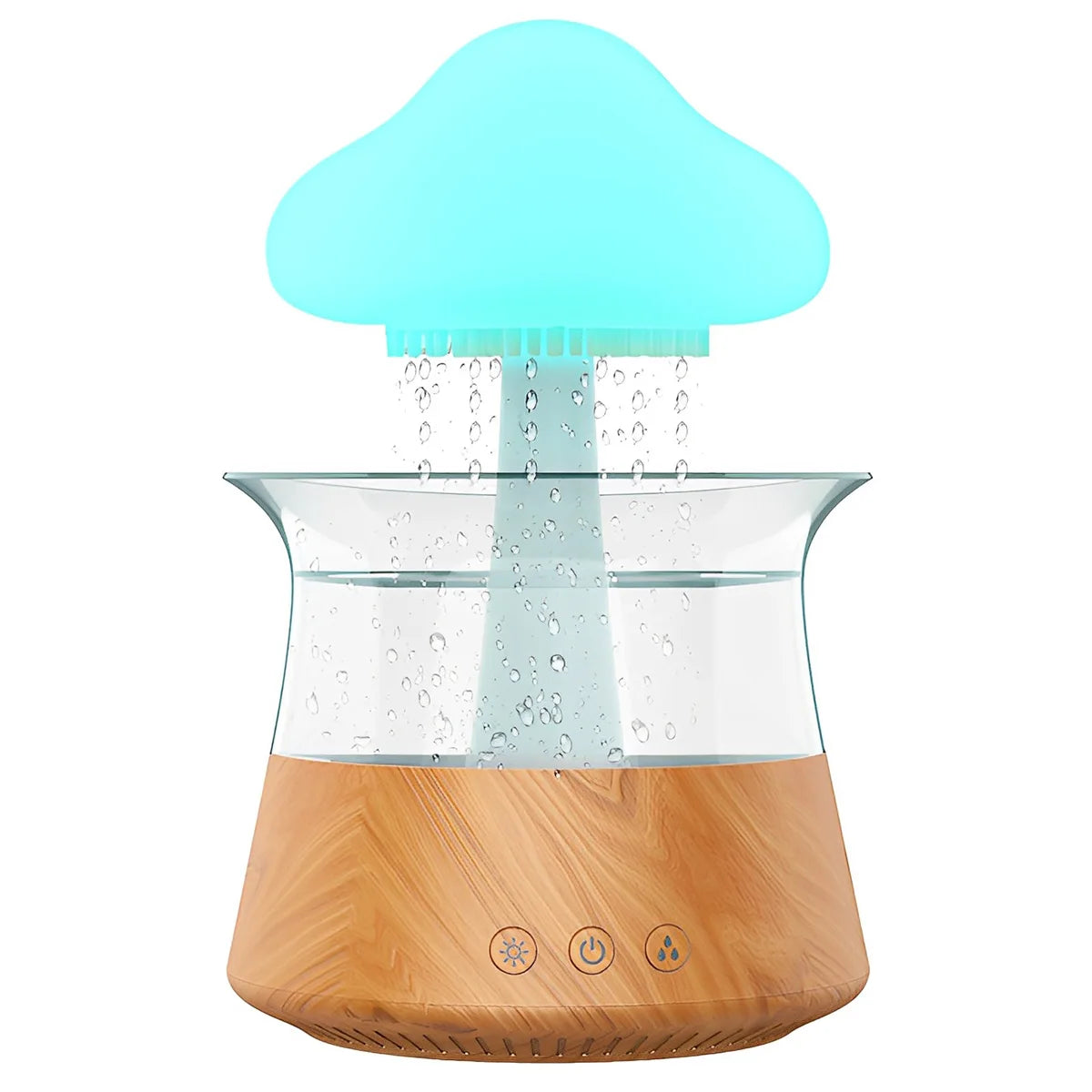 300/450ml 7 Colours Lights Cloud Rain Humidifier Raindrop Humidifier Multifunctional Aroma Diffuser Humidifier for Desk Bedside ShopOnlyDeal