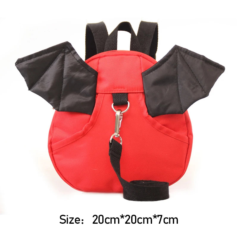 Cute 3D Bat Wings School Bags | Girl Backpack | Anti-lost Mini Cartoon Backpacks | Boy Adjustable Pulling Rope SchoolBag | Gift ShopOnlyDeal