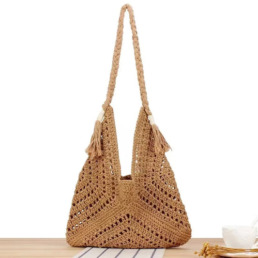 Khaki Tassel Bag Aesthetic Bags Super Copy Brand Handbags Luxury Designer High Quality 2024 Women Trend Replicas Tote Woman ShopOnlyDeal