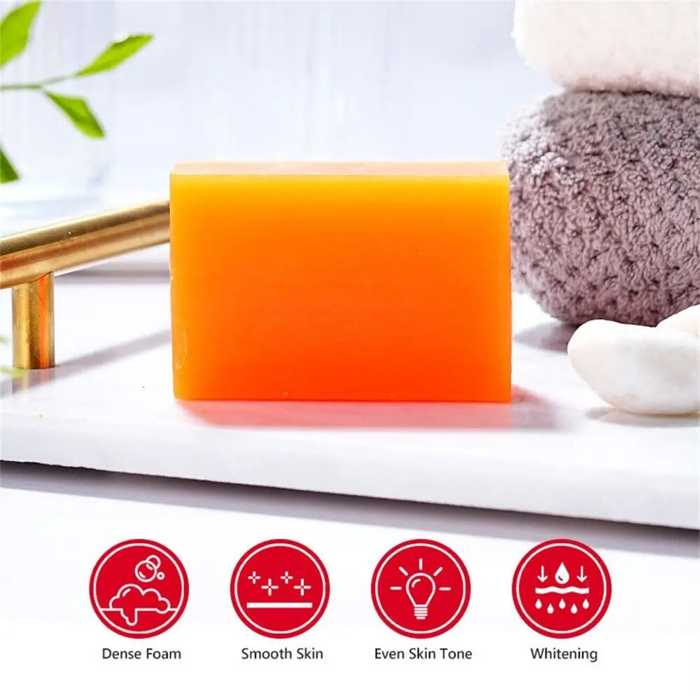 Genuine Kojic Acid Soap Original Whitening Soap Remove Black Facial Soap Handmade Bleaching Acid Glycerin Deep Cleaning Skin ShopOnlyDeal