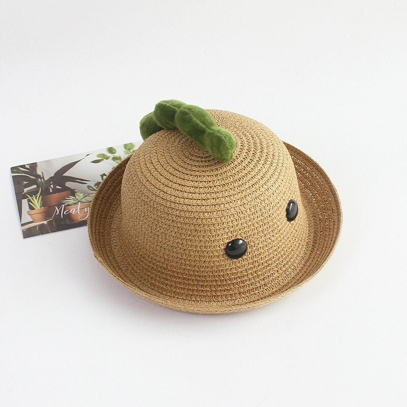 Cartoon Dinosaur Children Bucket Dino Hat Breathable Straw Hat For Infant Adjustable Summer Panama Baby Caps Beach Cap For Newborn Gift ShopOnlyDeal