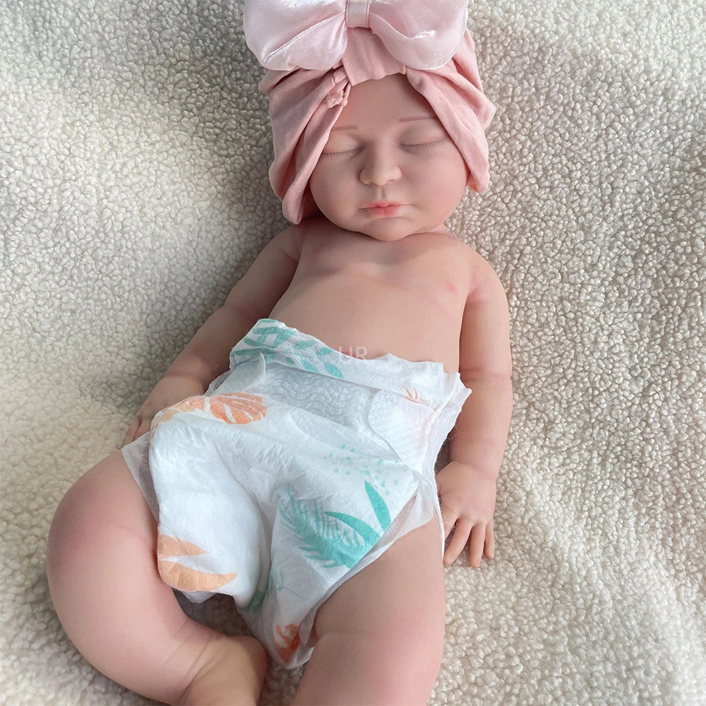 55cm Silicone Reborn Baby Doll Lifelike Girl With Skin Details For Kids Xmas Birthday Parents New Year Gift Dolls Collectible ShopOnlyDeal