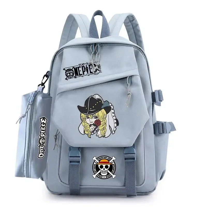 Animated One Piece Luffy schoolbag primary school junior high school male trend large capacity backpack children backpack gift ShopOnlyDeal