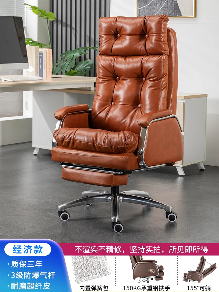 Leather Vanity Office Chair | Portable Modern Makeup Throne | Luxury Conference Office Chair | Comfortable Mobilya Home Furniture ShopOnlyDeal