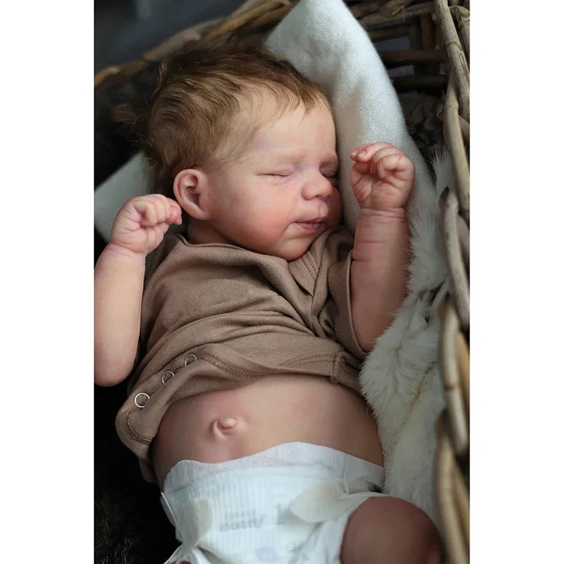 48CM Full Body Silicone Bebe Reborn Doll Pascale Soft Body Newborn Baby Size Already Painted Skin with Visible Veins ShopOnlyDeal