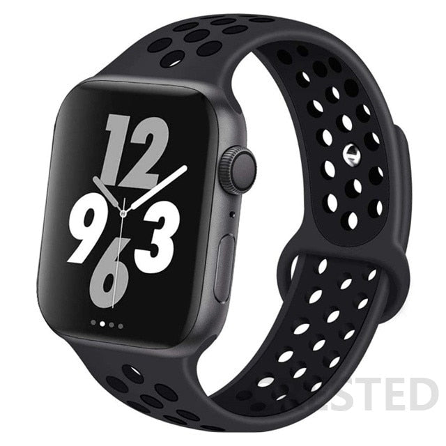 Strap For Apple Watch band 44mm 40mm 45mm 41mm 38mm 42mm 44 45 40 mm Silicone Sport bracelet iWatch Series Ultra 8 SE 7 6 5 4 3 ShopOnlyDeal