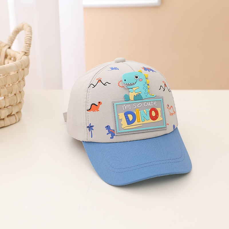 Cartoon Dinosaur Children Baseball Cap Cute Animal Kids Sun Hat Spring Corduroy Outdoor Boys Girls Peaked Caps Bonnet Gorras ShopOnlyDeal