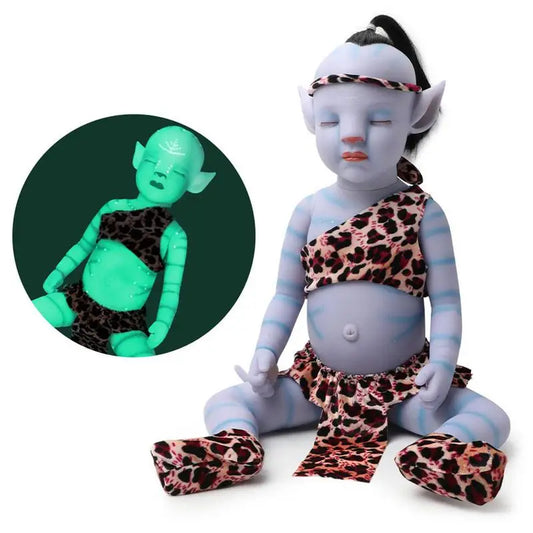 New Luminous Avatar Reborn Doll Kids Toys Lifelike Rebirth Baby Doll Kids Room Decoration Accessories Boys Girls Birthdays Gift ShopOnlyDeal