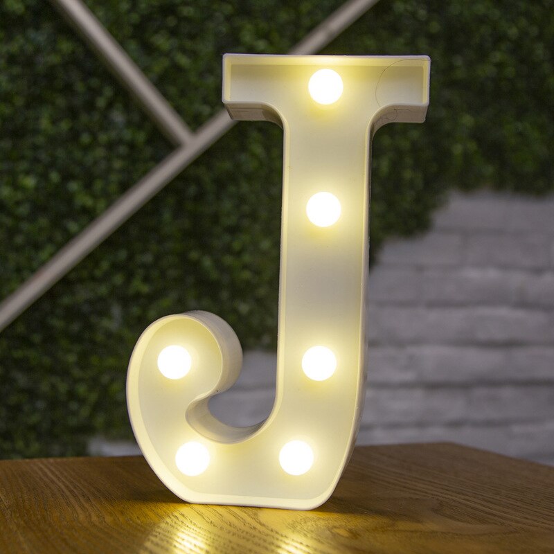 Decorative Letters Alphabet Letter LED Lights Luminous Number Lamp Decoration Battery Night Light Party Baby Bedroom Decoration ShopOnlyDeal