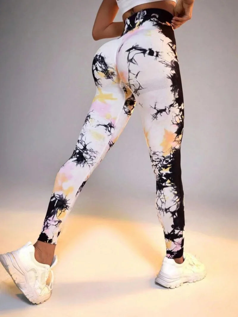 New 3D Print Tie Dye Sports Pants | Women Seamless Leggings | High Waist Fitness Push Up Leggings | Gym Clothing Workout Tights ShopOnlyDeal