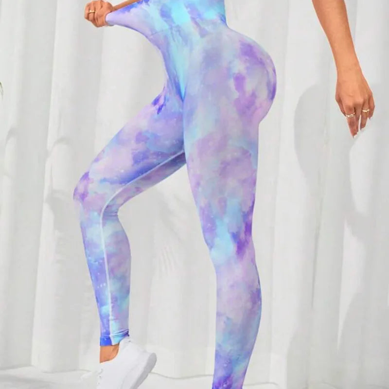 New 3D Print Tie Dye Sports Pants | Women Seamless Leggings | High Waist Fitness Push Up Leggings | Gym Clothing Workout Tights ShopOnlyDeal