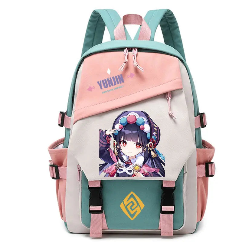 Genshin Impact Anime Cosplay Backpack | Beelzebul, Ayaka, Xiao Themed School Bag | Bookbag Travel Rucksack | Outdoor Gifts for Boys & Girls ShopOnlyDeal