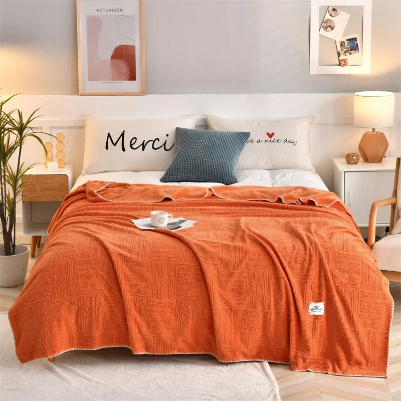 Milk Velvet Cooling Blanket | Lightweight Summer Comforter for Bed & Couch | Cozy Soft & Suitable for All Seasons ShopOnlyDeal