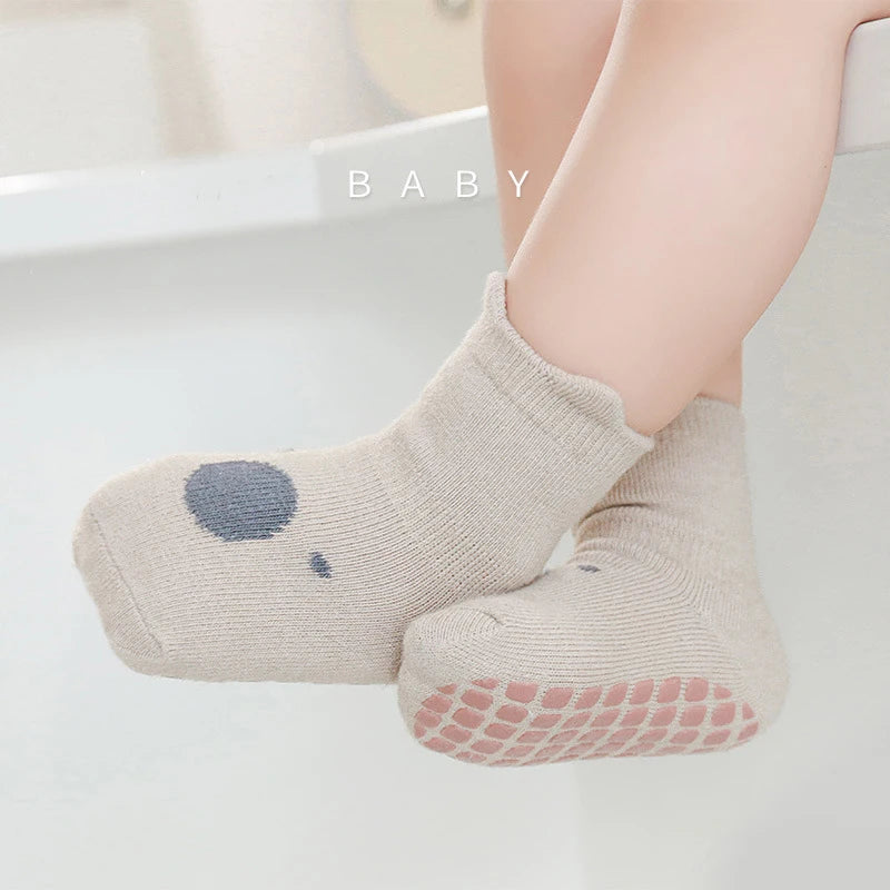 5 Pairs Infant Newborn Baby Anti-Slip Socks | Accessories for Girls and Boys | Toddler Cute Cartoon Floor Stockings ShopOnlyDeal